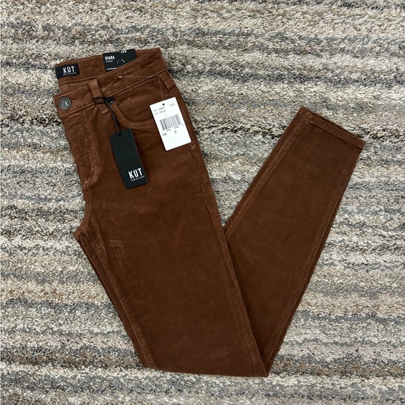 KUT From The Kloth Diana Corduroy Skinny Jeans Pinecone Sz 0 NWT | KUT Jeans - - Picture 12 of 12